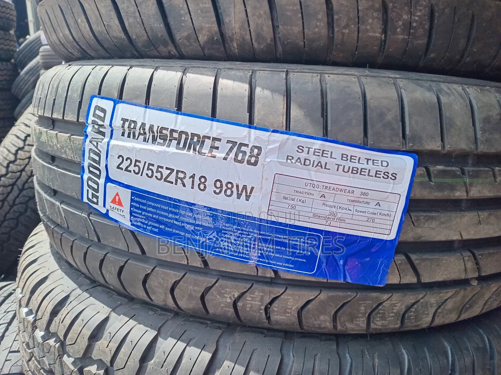 Transforce Tires Sizes 225/55zr18.