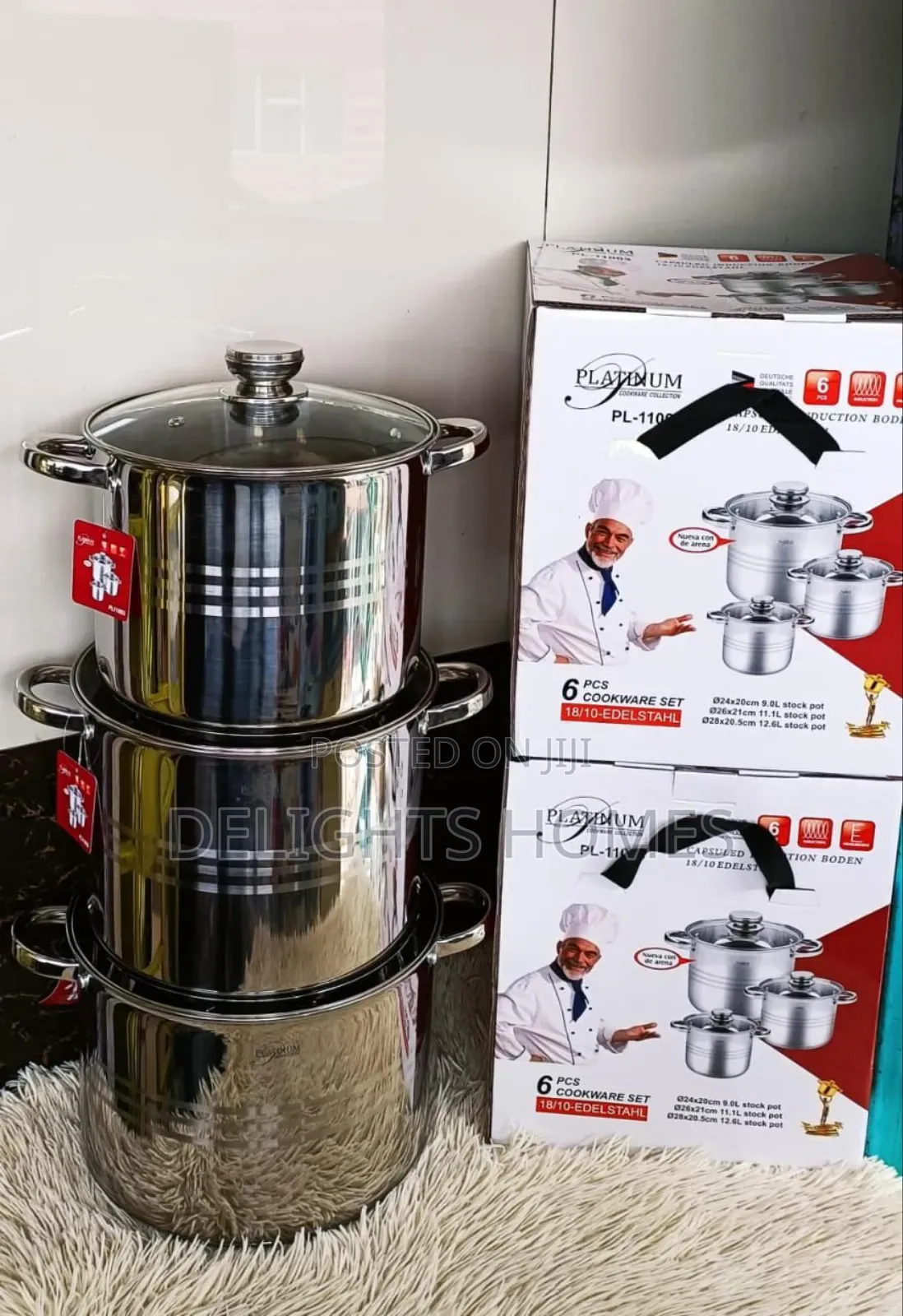 Platinum 6pc Cookware. _Je