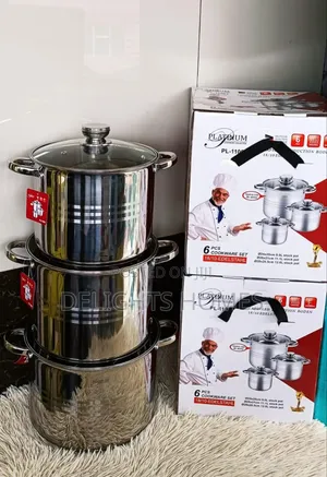 Platinum 6pc Cookware. _Je