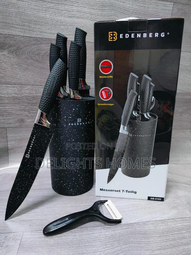 Edenburg Black Knife Set _Je