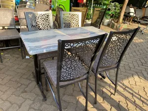 Flowered Design Restaurants and Bar Chair Set
