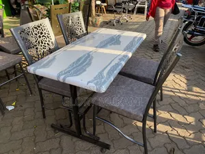 Flowered Design Restaurants and Bar Chair Set