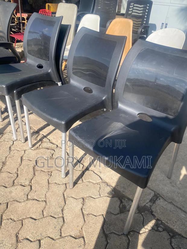 Black Plastic Chairs - thumbnail 4