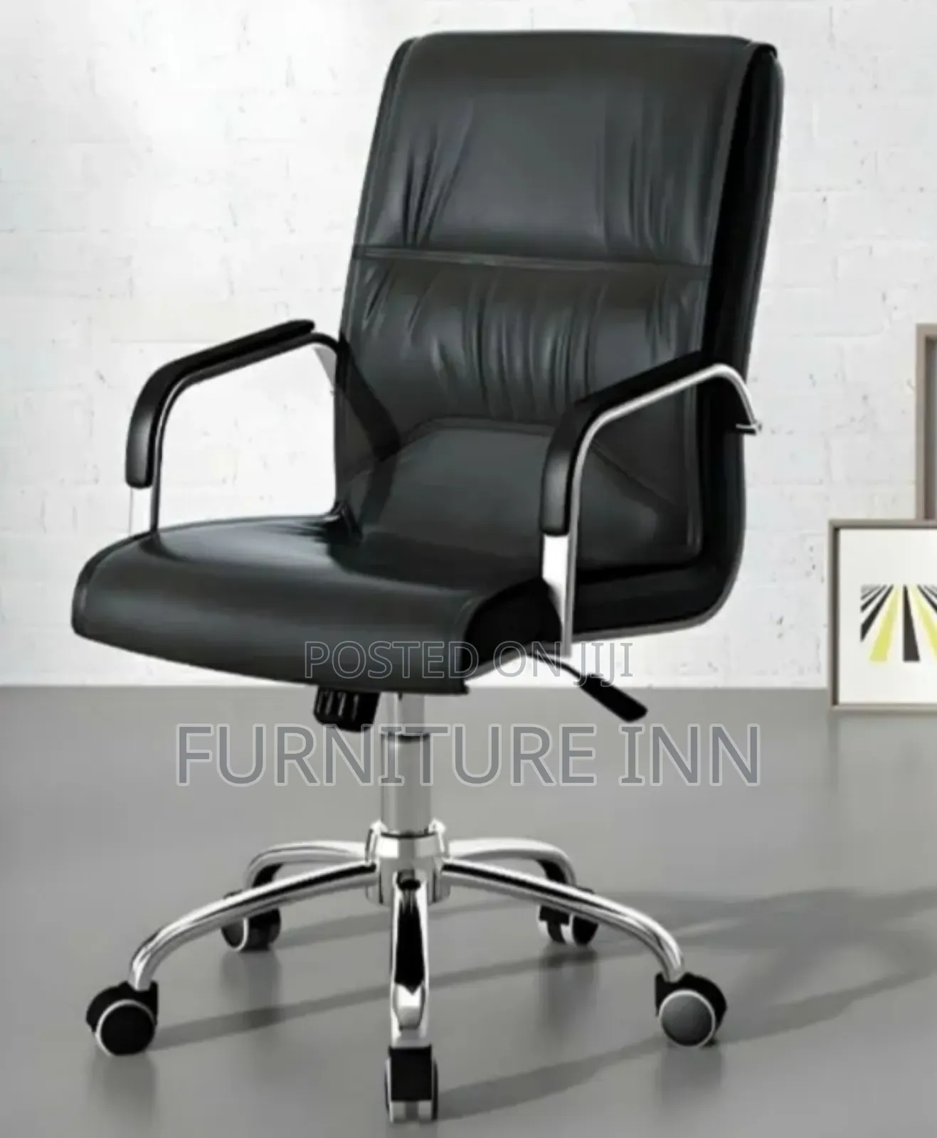 Office Chair: Blissful Leather High Back Office Chair