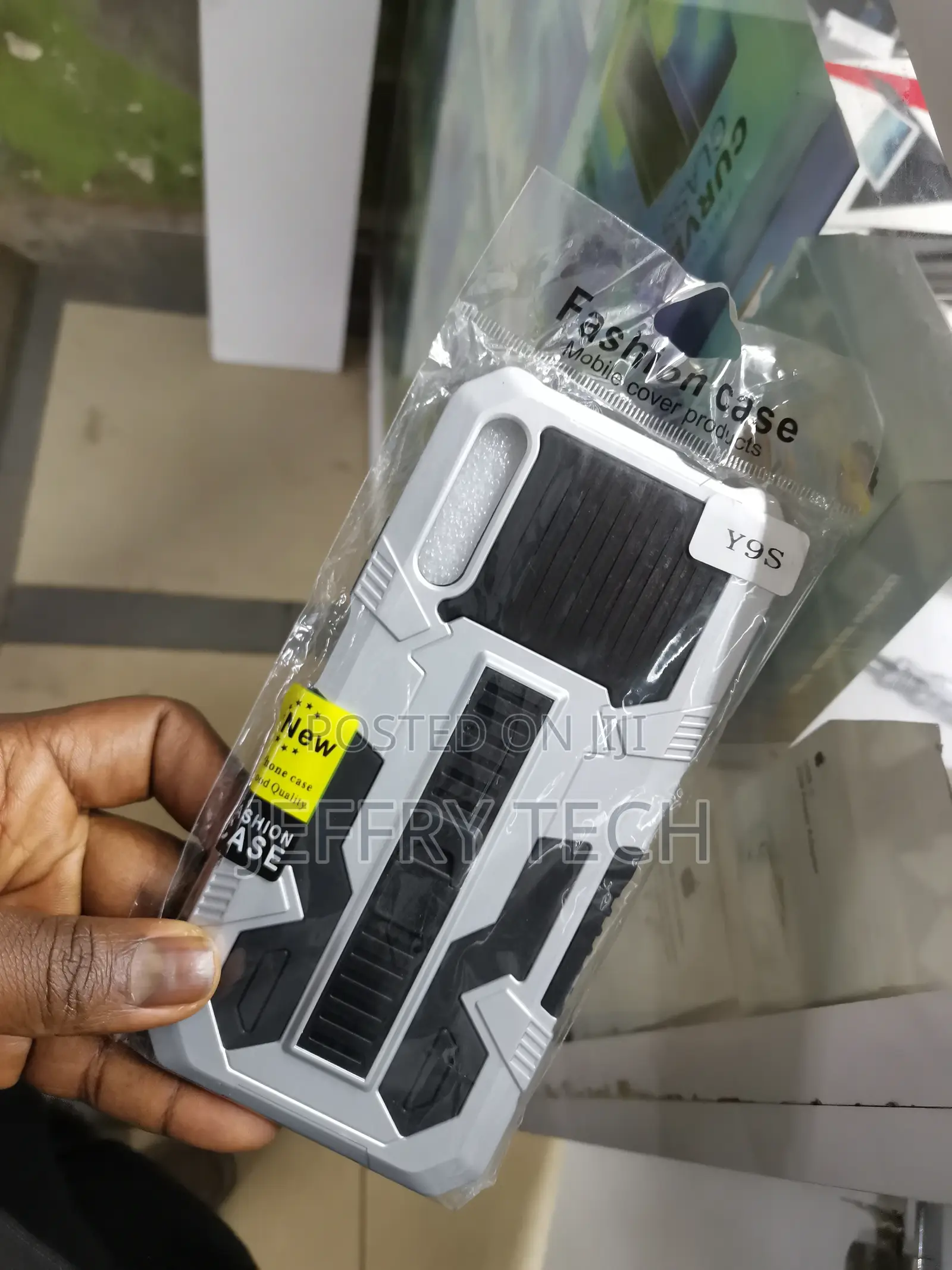 Huawei Y9s Case Kickstand Shockproof Hard Bumper (Works With
