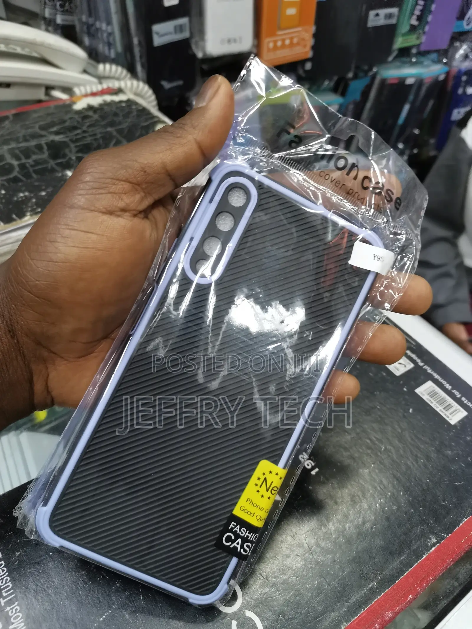 Carbon Fiber Back Cover for Huawei Y9s