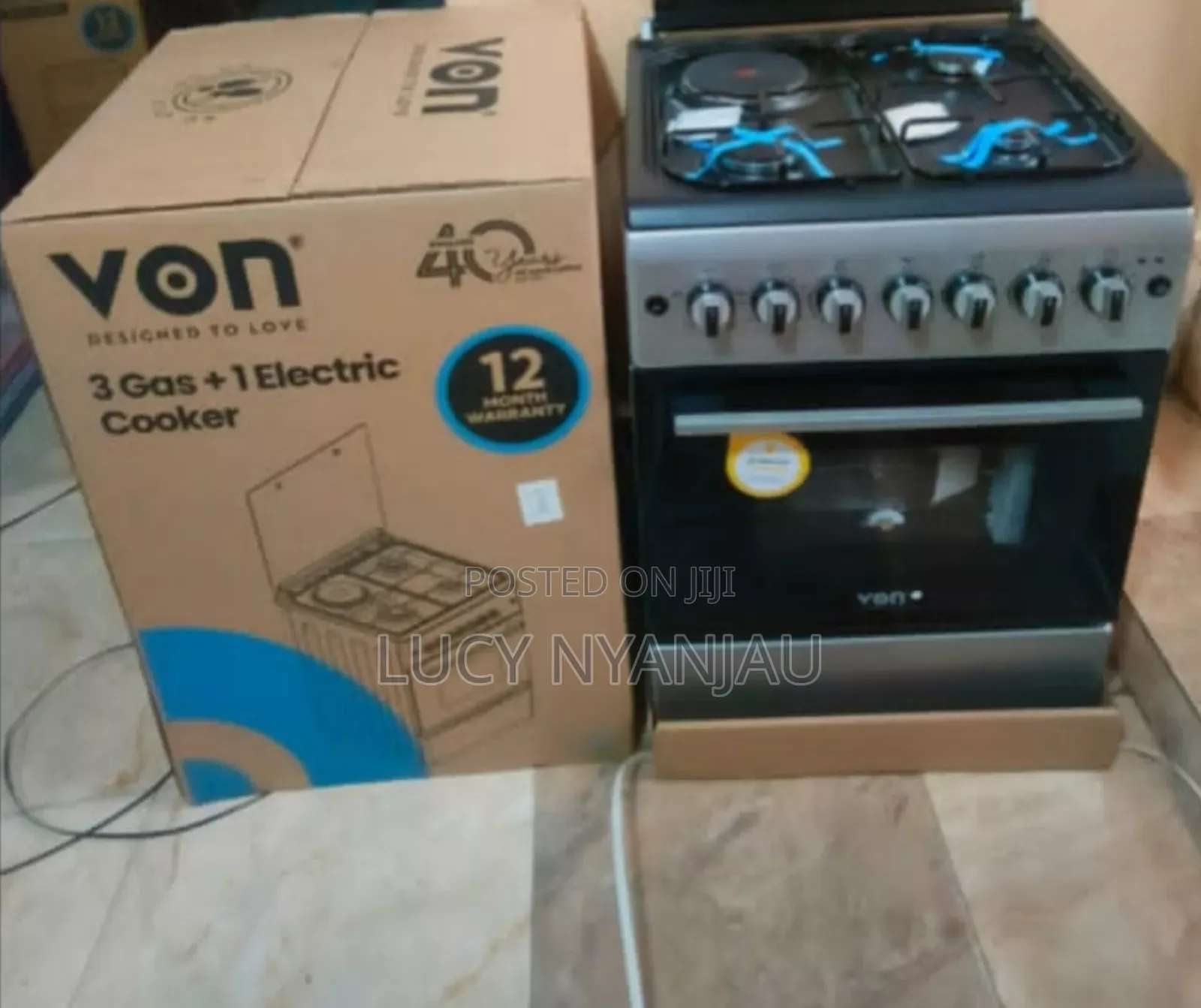 Von Cooker 3gas 1electric