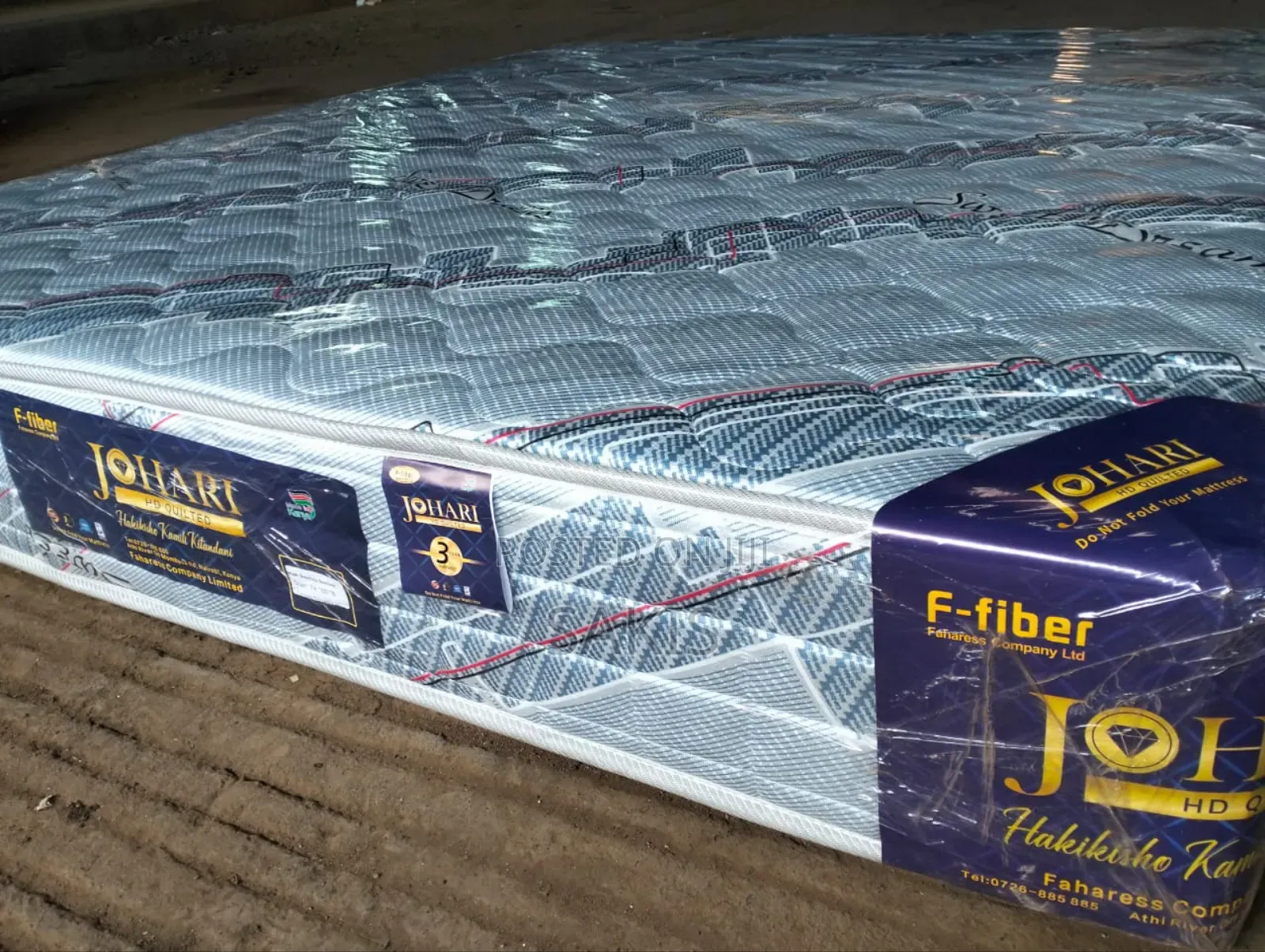 Johari Fibre 4 X 6 X 8 High Density Quilted Mattresses
