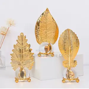 Leaf Decor With Crystal Ball - Home, Office, Hotel
