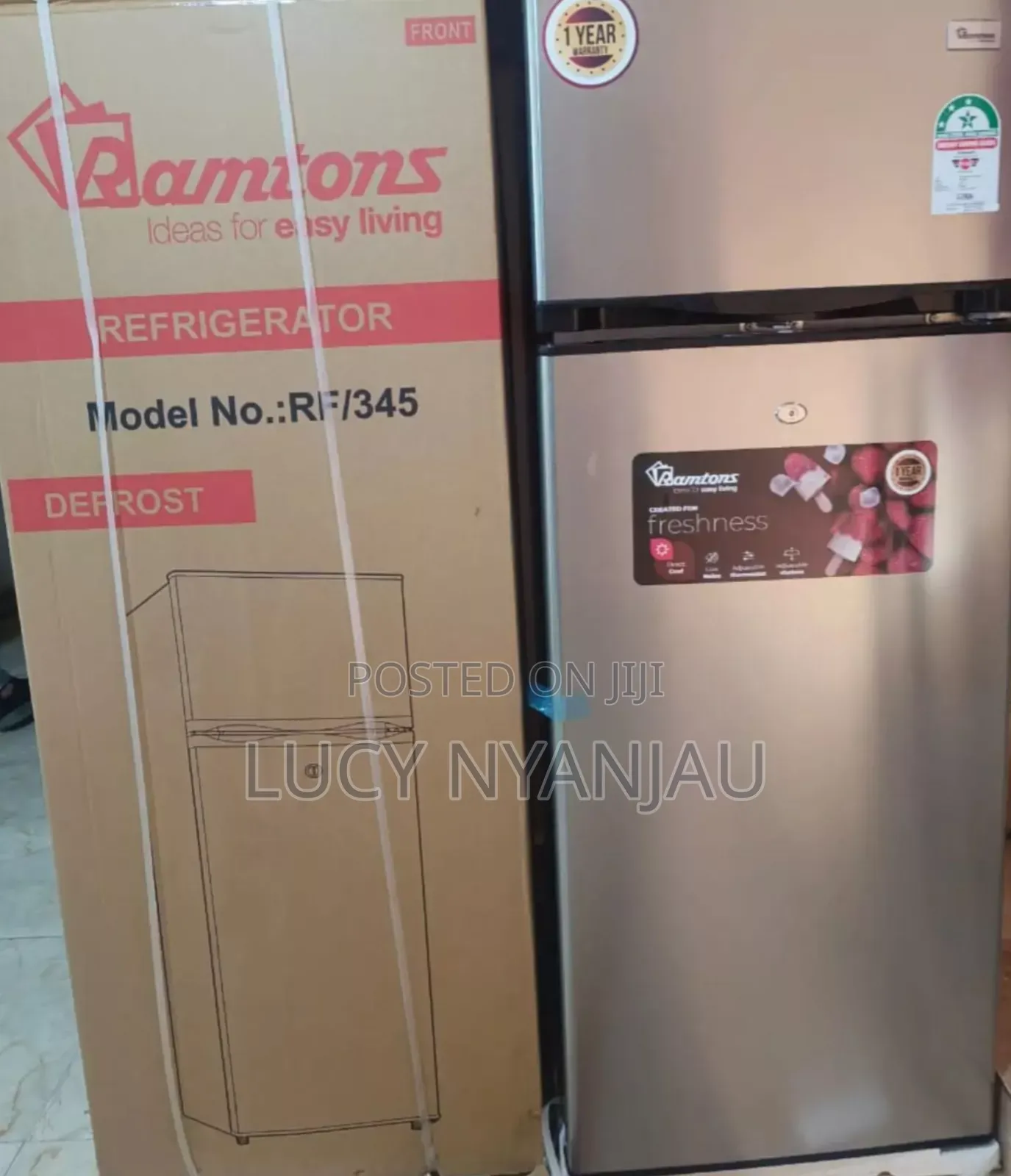 Ramtons Fridge 213l With Two Doors