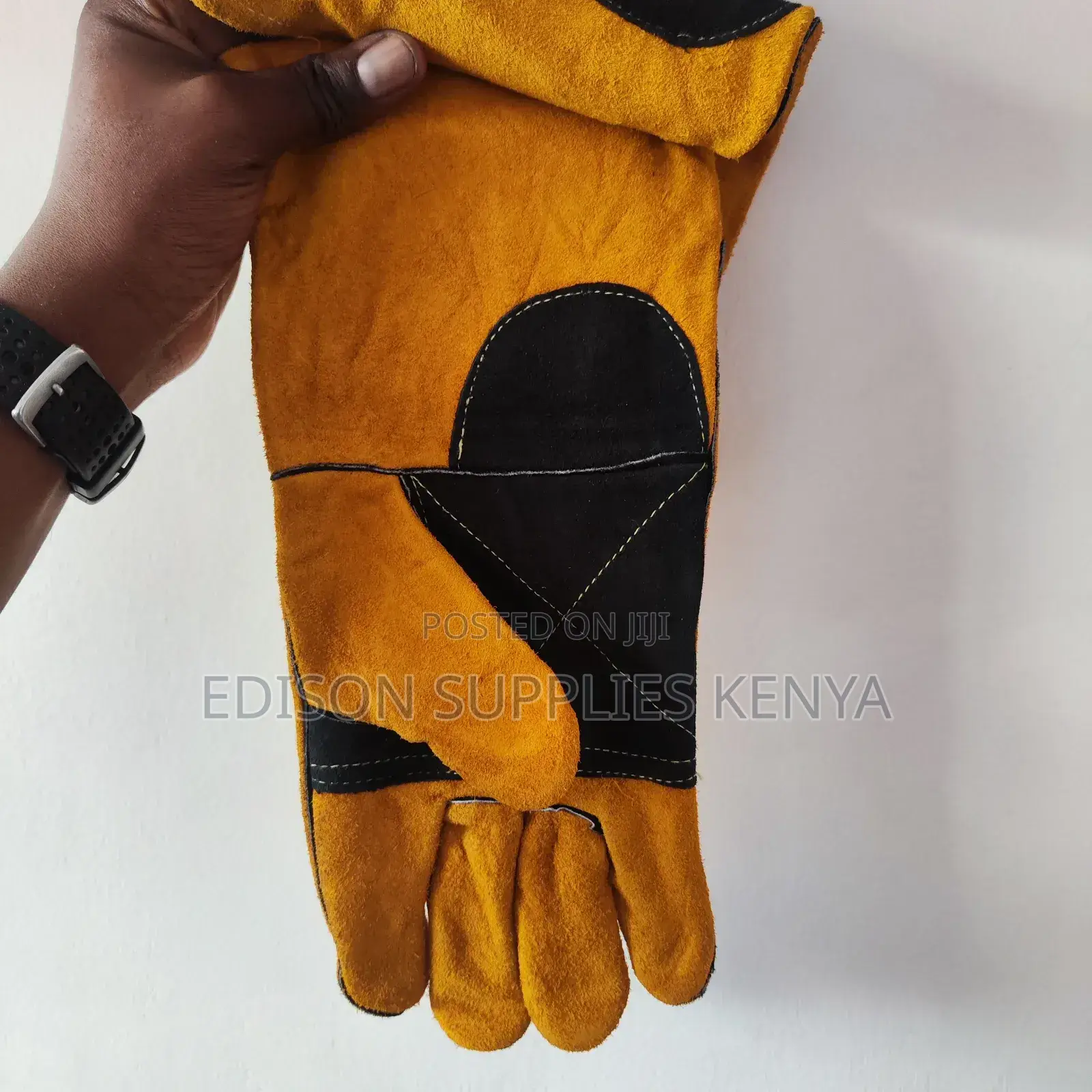 Tolsen Welding Gloves Industrial Yellow Leather Welder Glove
