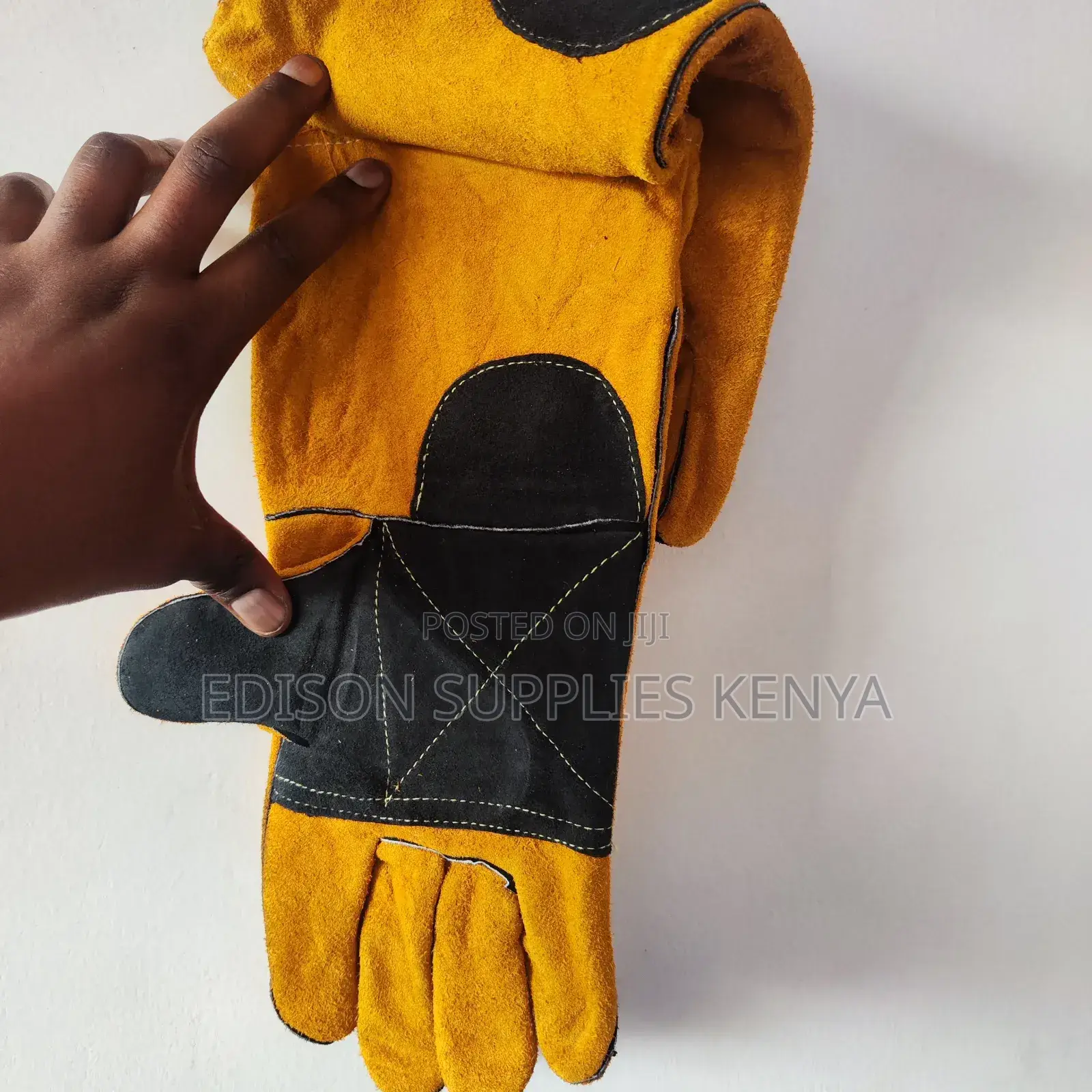 Tolsen Welding Gloves Industrial Yellow Leather Welder Glove