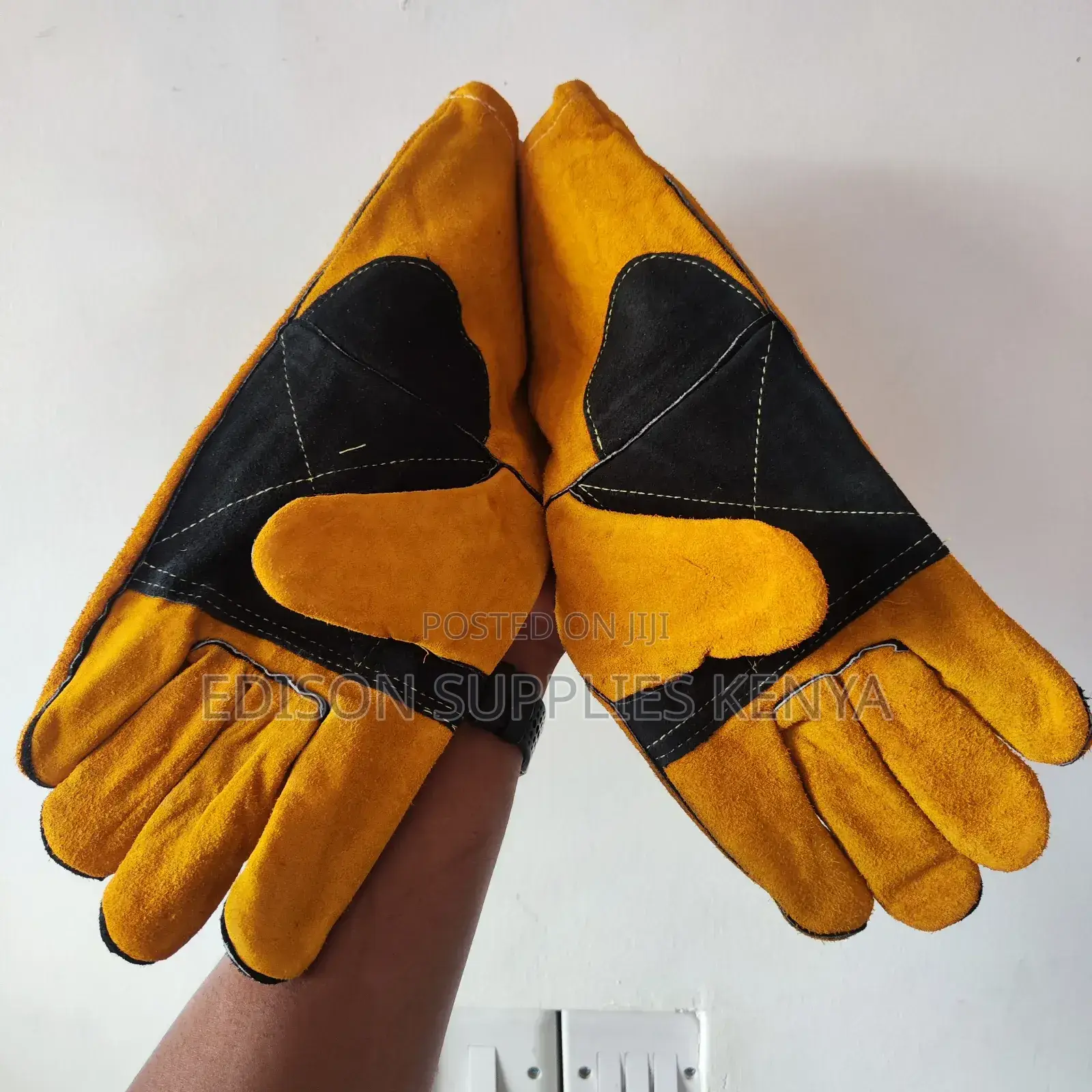 Tolsen Welding Gloves Industrial Yellow Leather Welder Glove