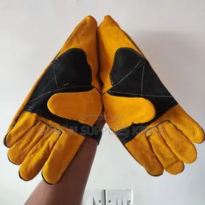 Tolsen Welding Gloves Industrial Yellow Leather Welder Glove