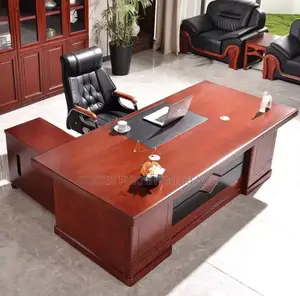 Office Tables:1800mm Executive Boss Table With Sub-Cabinet