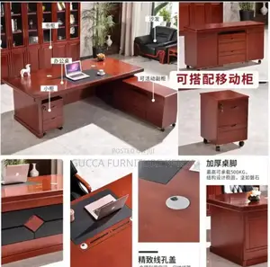 Office Tables:1800mm Executive Boss Table With Sub-Cabinet