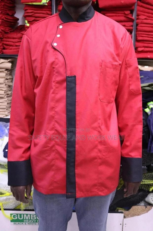 Fashion Red Chef Jacket - main view