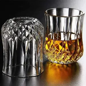 Glass Set of 6 Diamond Glasses