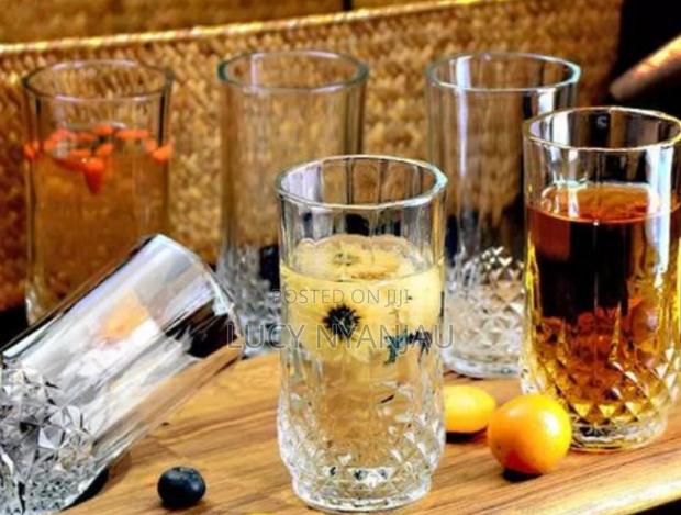 Diamond Long Glasses Set of 6