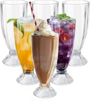 Glass Set of 6 Smoothie Glasses