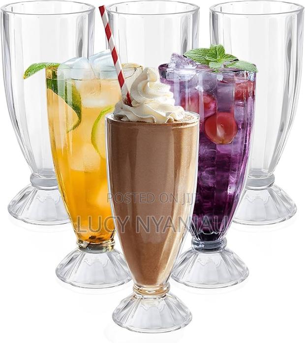 Glass Set of 6 Smoothie Glasses