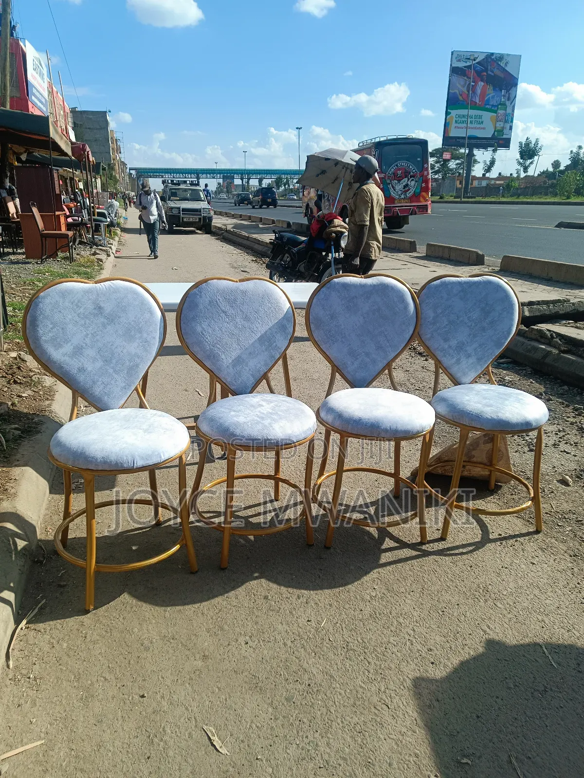 Manicure Love Seats, Light Grey 