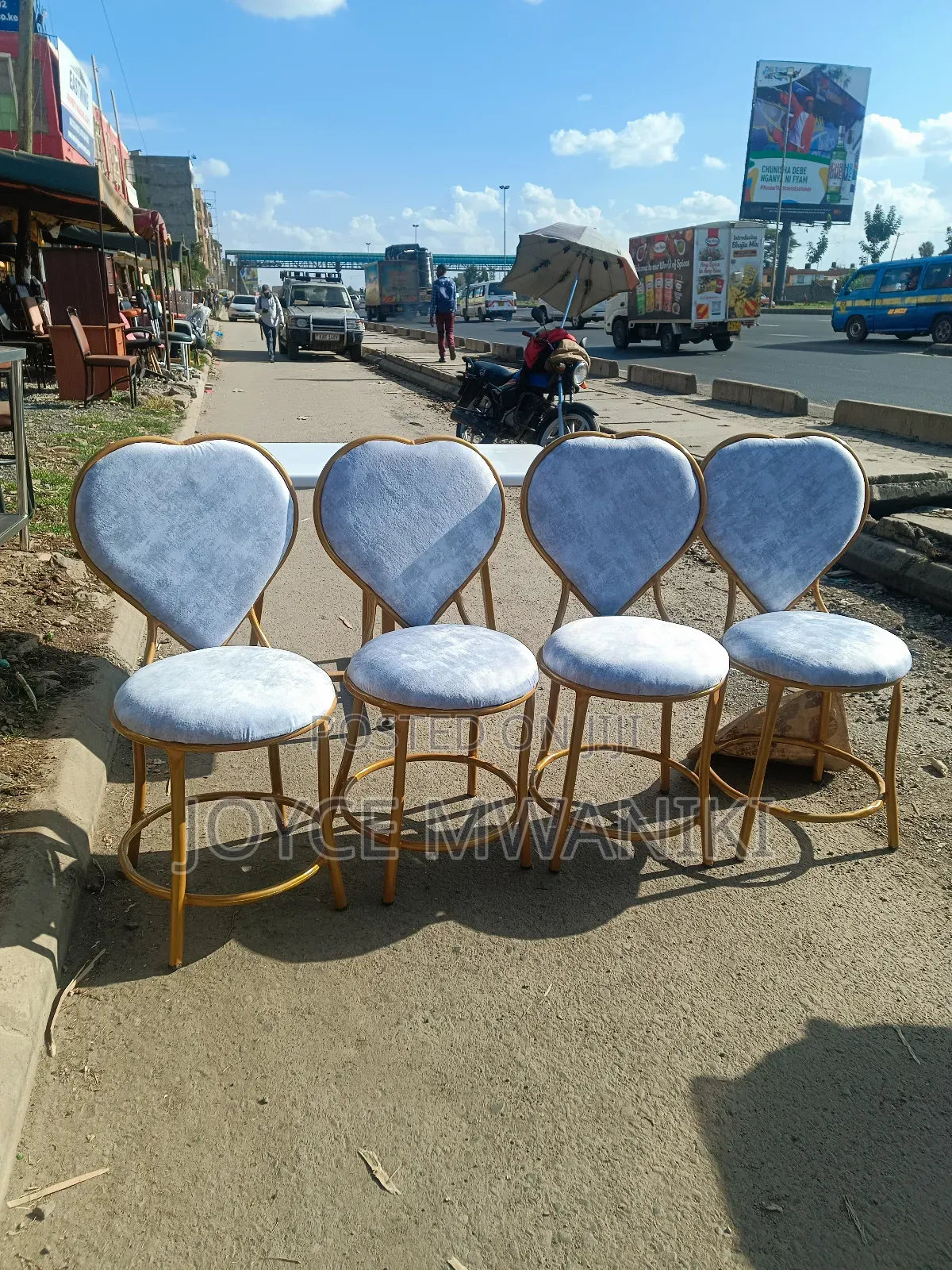 Manicure Love Seats, Light Grey 
