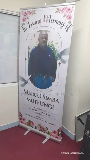 Funeral Roll Up Banner Printing