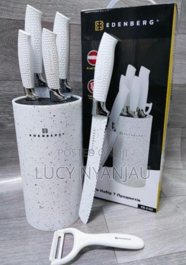 Marble Knife Set Edenburg White