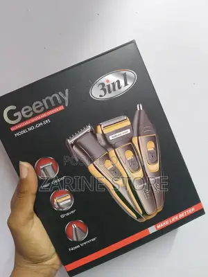 Geemy 3 in 1 Rechargeable Shaver and Trimmer