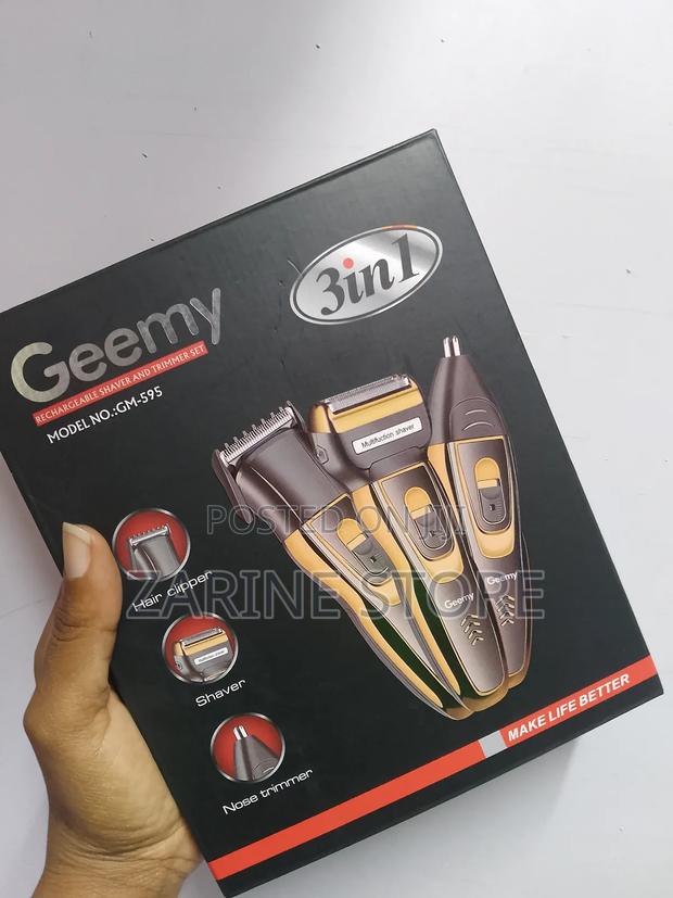 Geemy 3 in 1 Rechargeable Shaver and Trimmer