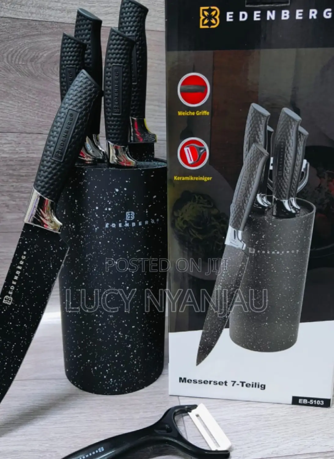 Knife Set Edenburg Black Knife Set