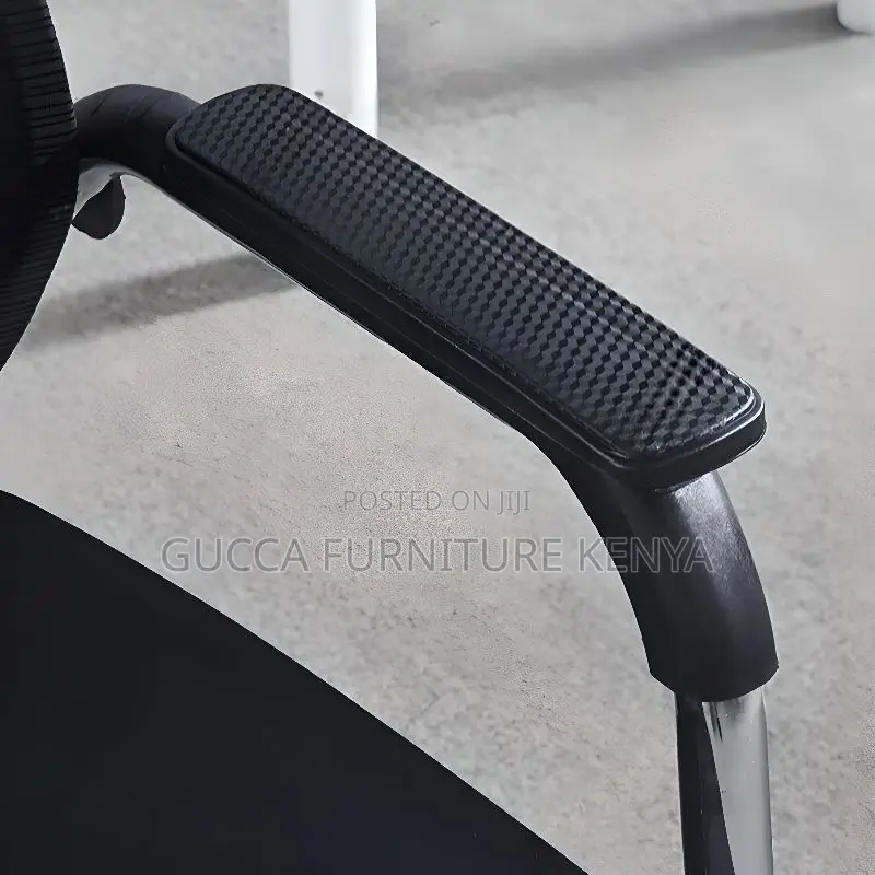 Office Chairs:Midnight Black Office Mesh Guest Waiting Chair