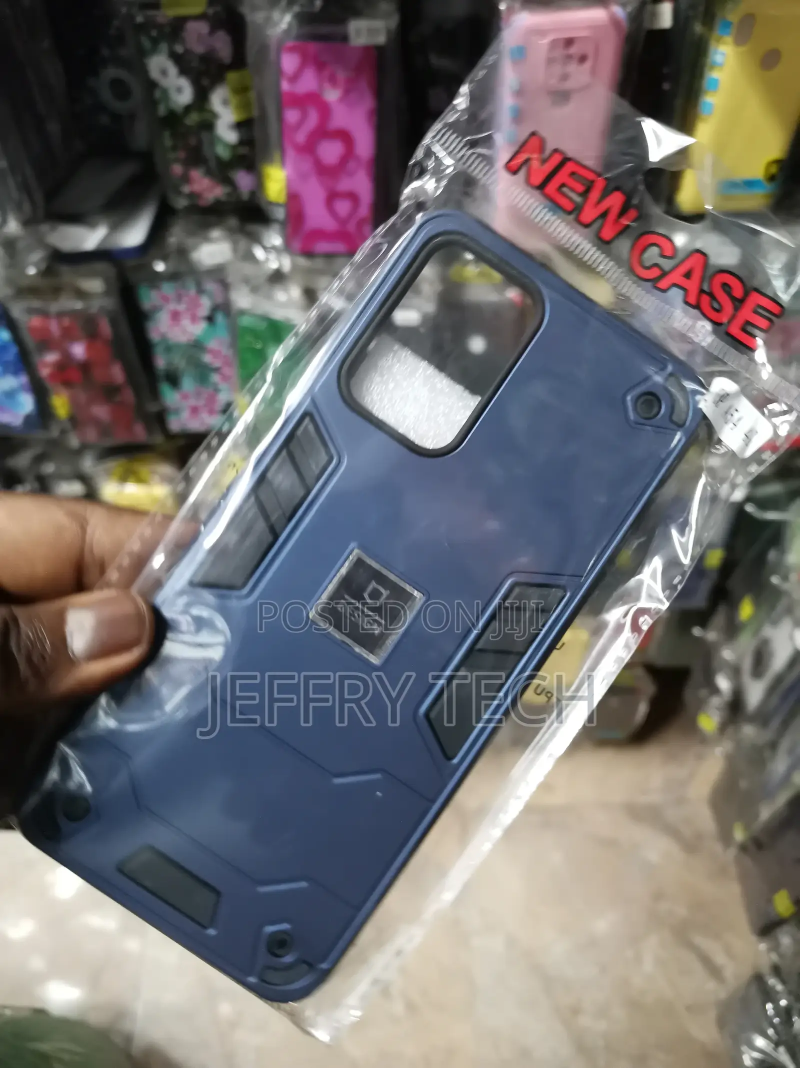 Oppo A54 4g (Hybrid Dual Armor Polycarbonate Case-Blue