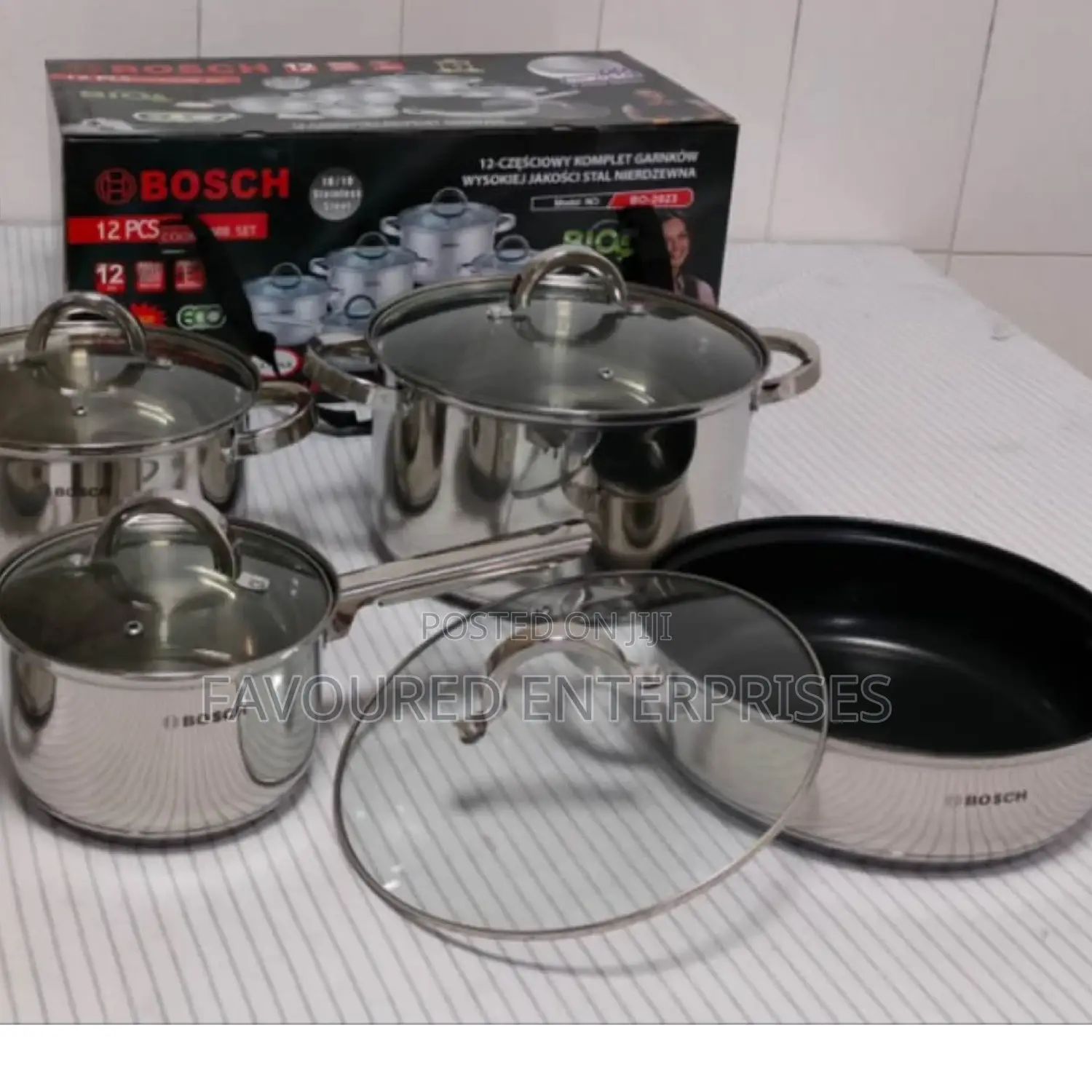 12pcs Bosch Stainless
