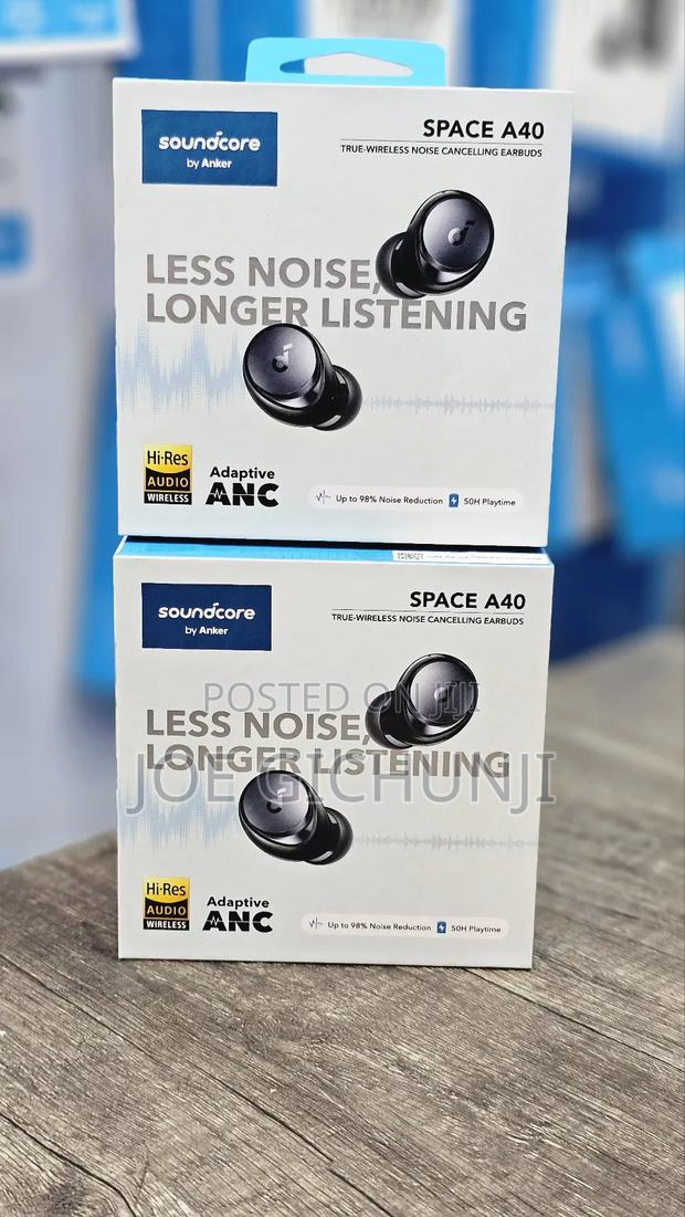 Soundcore Space A40 Adaptive Active Noise Cancelling Buds - main view
