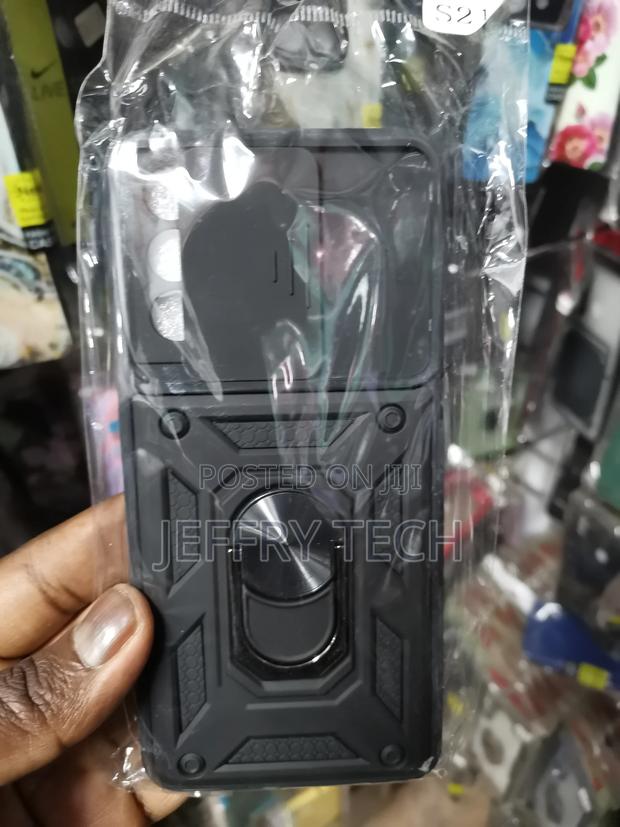 Samsung Galaxy S21 With Camshield Polycarbonate Case -Black - main view