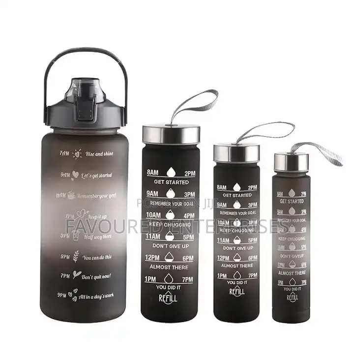 4 in 1 Motivational Water Bottles