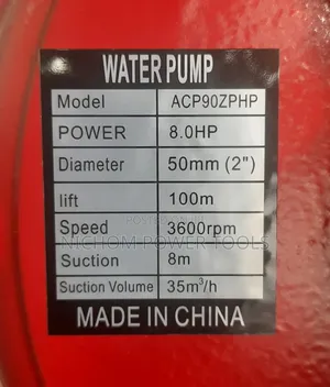 Aico 2" High Speed Water Pump 8hp 100m Max Head
