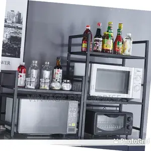 Metallic Microwave Stand
