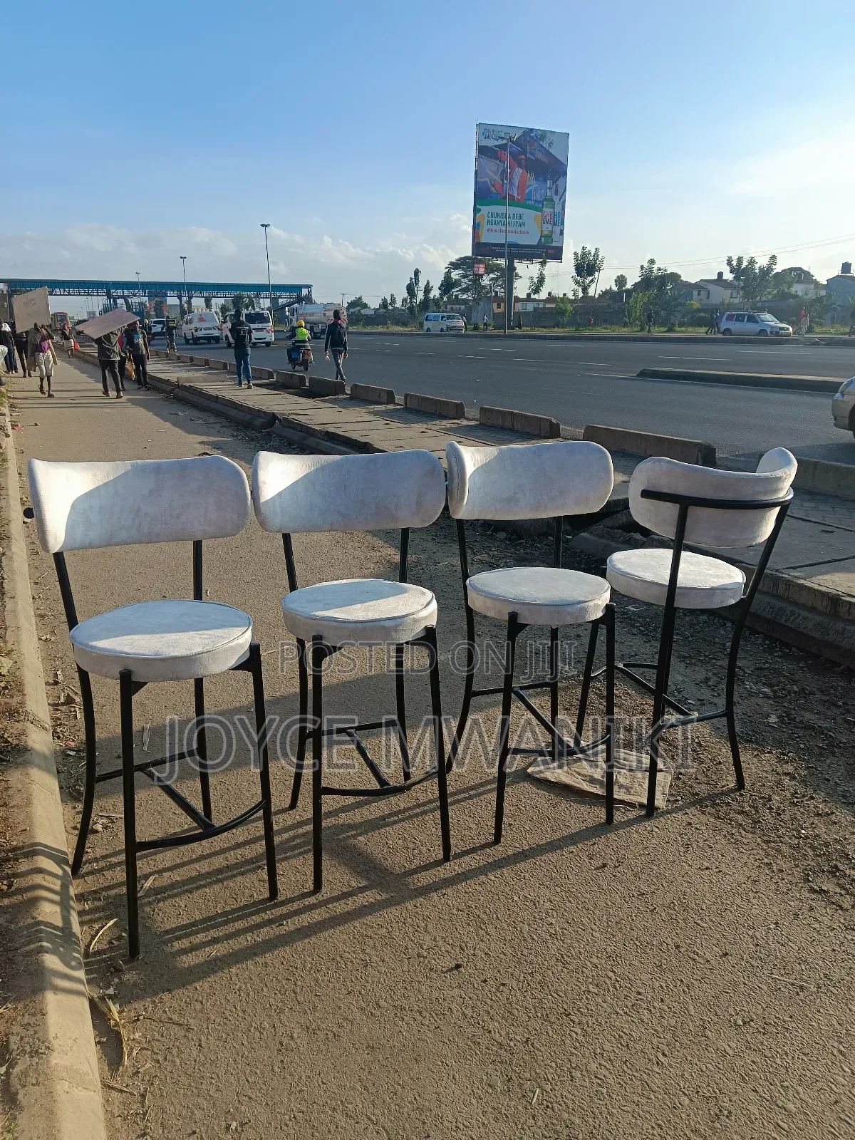 High Stools, Light Grey, Latest 
