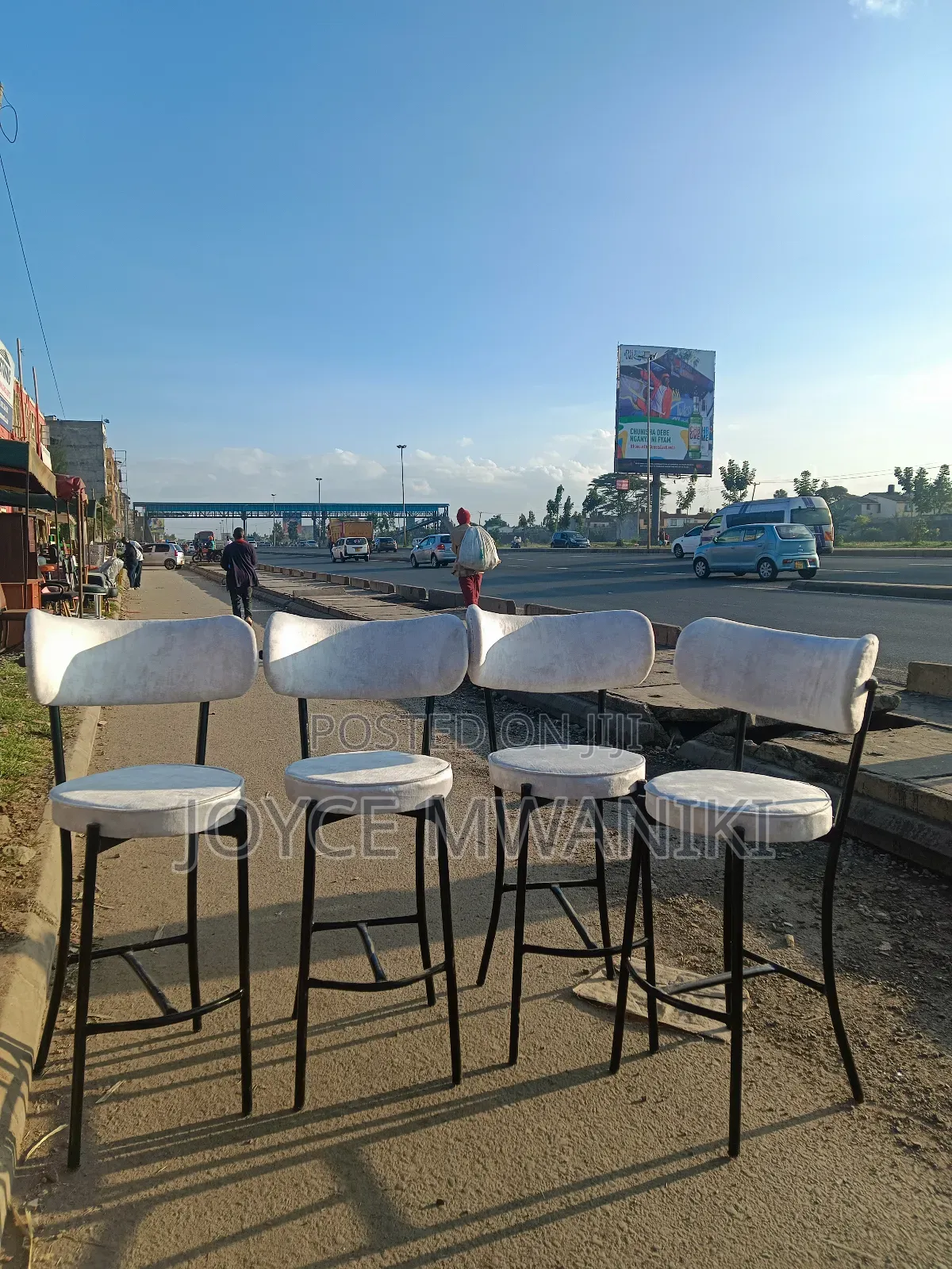 High Stools, Light Grey, Latest 