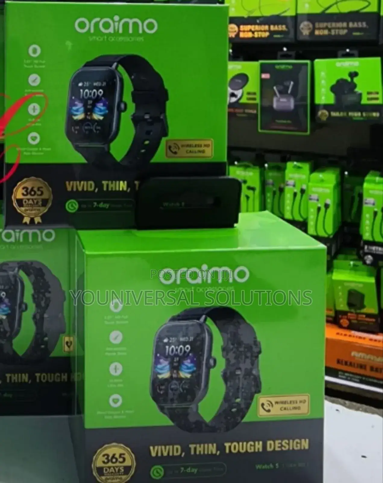 Oraimo Watch 5 OSW-805 2.01"HD Panda Glass 1ATM Smart Watch