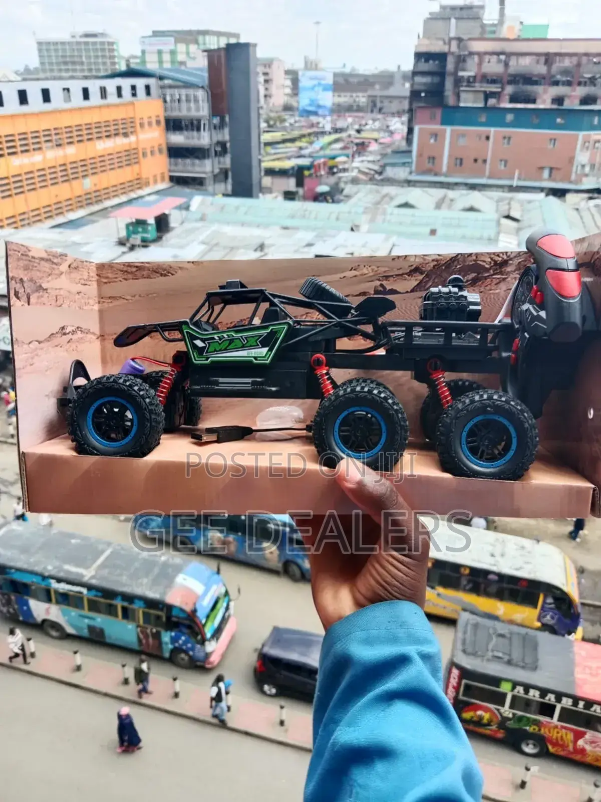 Remote Control Monster Truck Toy, 6 Wheels Monster Toy