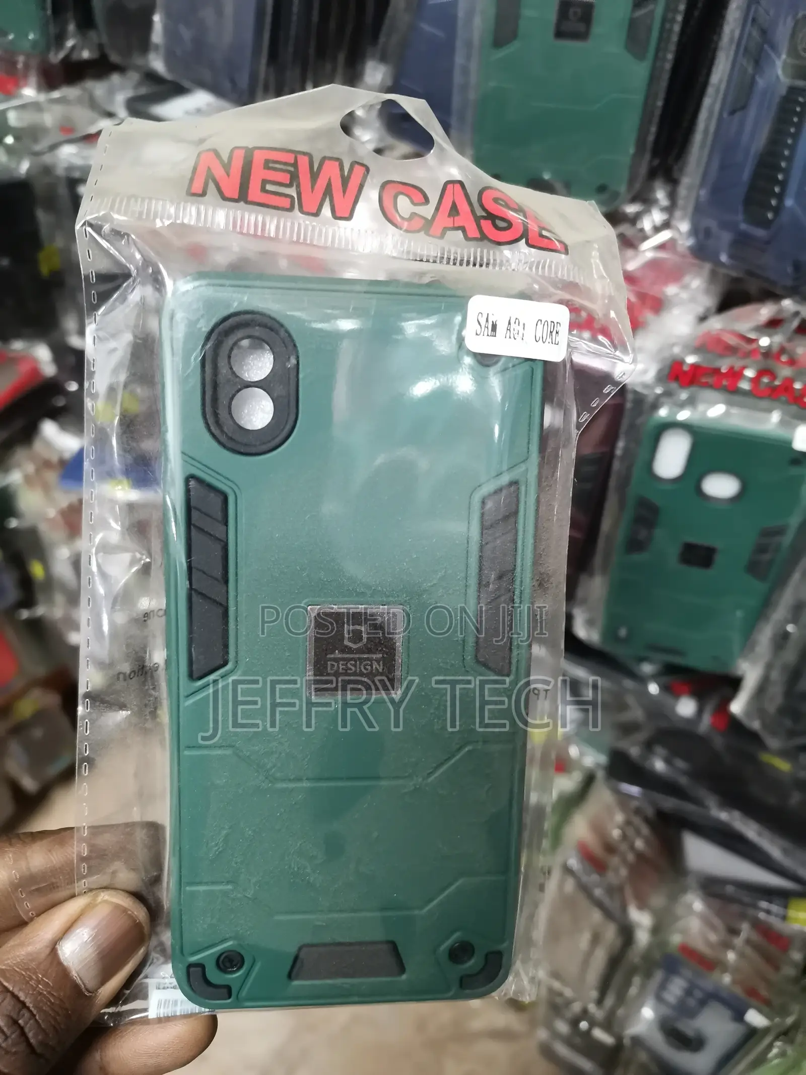 Polycarbonate Shockproof Samsung Galaxy A01 Core Case-Green