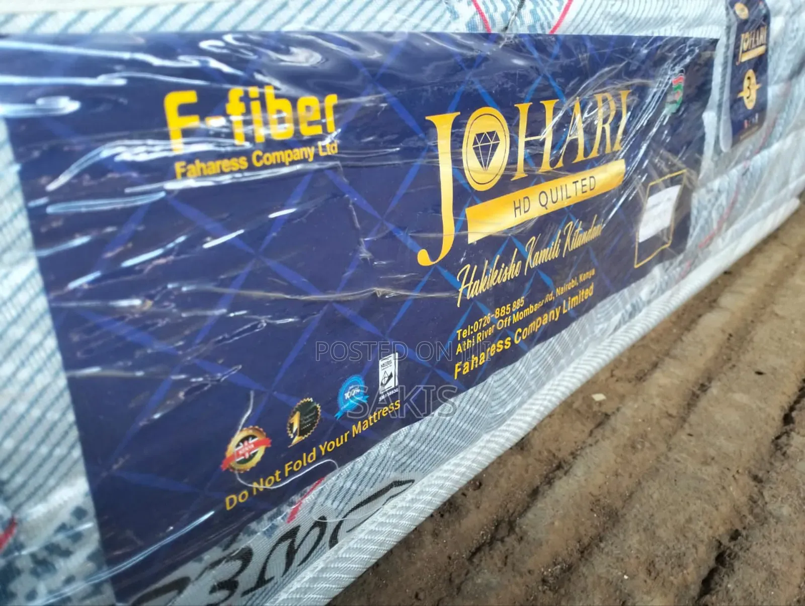 Impressive! 3 X 6 X 8 High Density Quilted Johari Fiber Mattresses