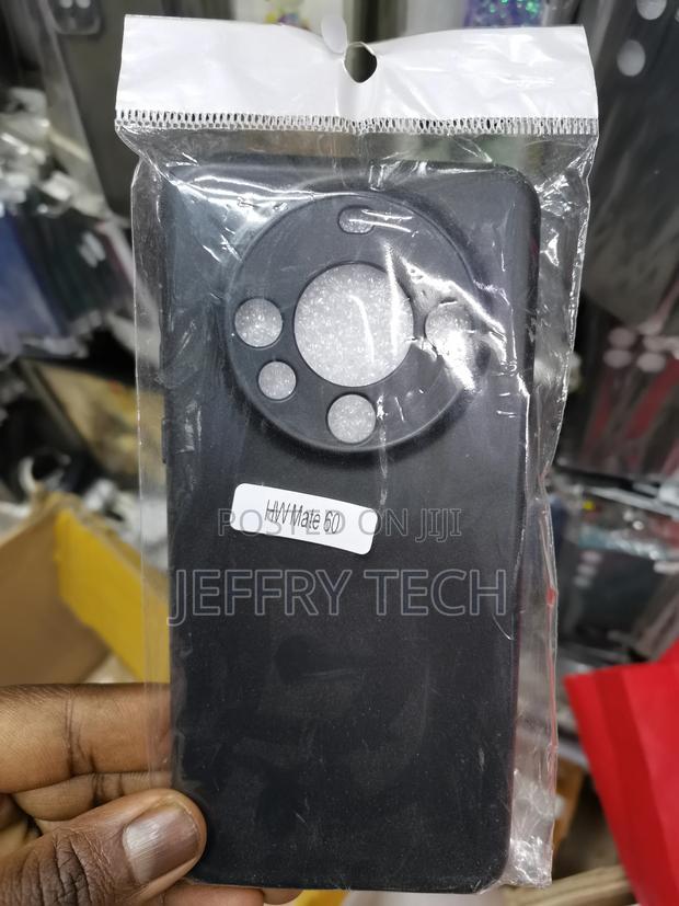 Soft Silicone Anti Scratch Case for Huawei Mate 60- Black - main view