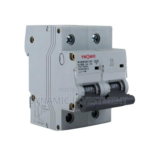 Tronic MCB Double Pole 100A 10kva