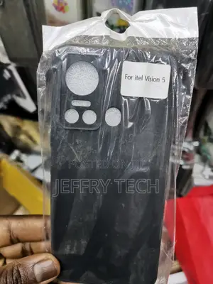 ITEL Vision 5 Soft Silicone Phone Case Back Cover-Black