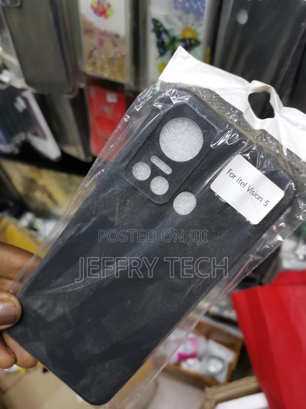 ITEL Vision 5 Soft Silicone Phone Case Back Cover-Black - thumbnail 2